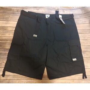Pro Club Men's Big & Tall Cotton Cargo Shorts Black Size 54 Streetwear NWT B3